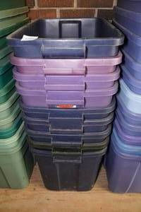 lot 241 image: Stack of Storage Totes