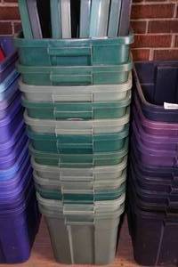 lot 240 image: Stack of Storage Totes
