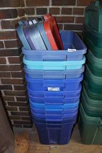 lot 239 image: Stack of Storage Totes