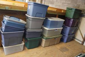 lot 245 image: Assorted Storage Totes
