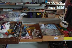 lot 195 image: Crafting Supplies - Patches, Material, Pin Cushions