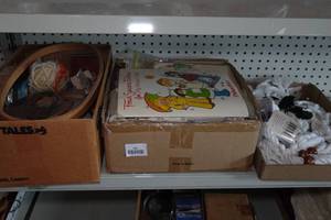 lot 200 image: Crafting Supplies - Hoops, Patterns, Material