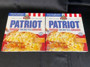 A - 2 Patriot Thin Crust Cheese Pizzas Family Size 27.3 oz Each