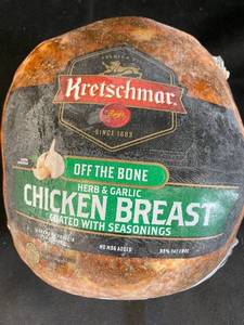 lot 56 image: F - Kretschmar Off the Bone Herb & Garlic Chicken Breast 7lb