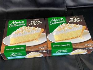 lot 65 image: E - 2 Marie Callenders Coconut Cream Pies 30.3 oz Each