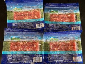 lot 134 image: F - Lot of 4 Farmland Diced Ham 16oz Packages