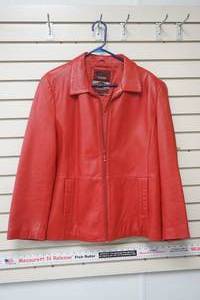 lot 6 image: Red Reed Leather Womens Jacket Size XL