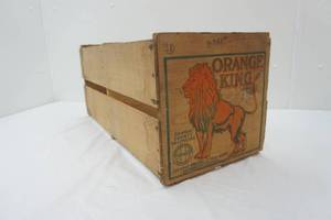 lot 79 image: Vintage Orange King Crate