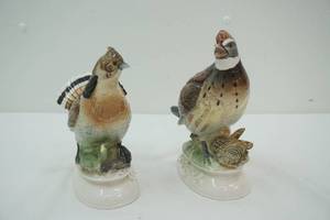 lot 97 image: Ceramic Birds. Ruffed Grouse. Bobwhite
