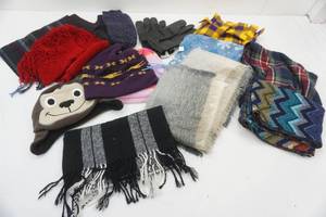 lot 103 image: Winter Scarves, Hats, Gloves