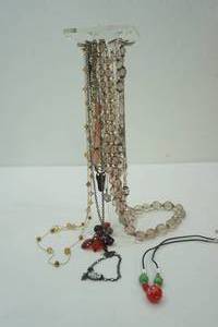 lot 119 image: Acrylic Necklace Holder and Necklaces