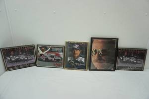 lot 164 image: Collectible Dale Earnhardt Framed Picture Poster Collection (5ct)