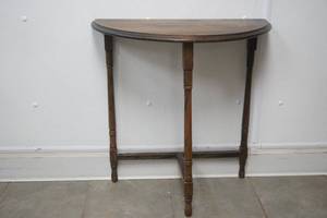 lot 176 image: VintageAntique Half Moon Table