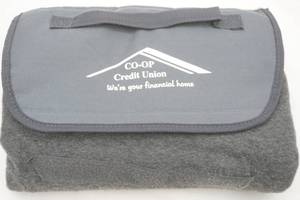 lot 185 image: CO-OP Credit Union Travel Fleece Blanket