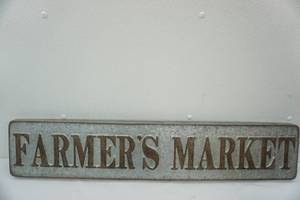 lot 196 image: Metal Sign Farmers Market
