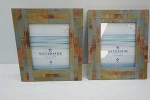 lot 195 image: Pair Waterside Cottage 8x10 Picture Frames