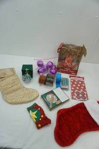 lot 242 image: Christmas Ribbon and Decor