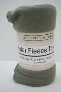 lot 261 image: Green Throw Blanket NEW. Fleece