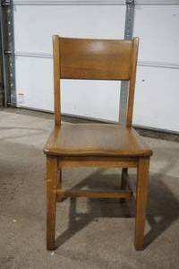 lot 282 image: Vintage Students Chair