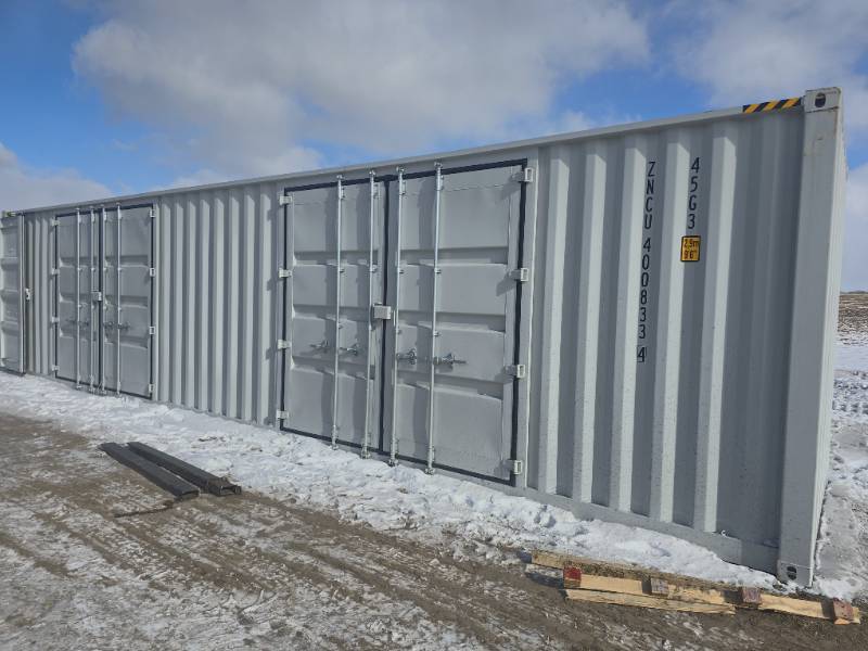 lot 500 image: ZNCU4008334  40 Ft Shipping Container with 2 Side Doors, 40HC, Single Trip (WXZ)