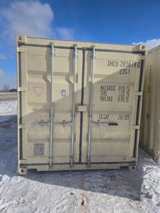 lot 320 image: New 20ft Shipping Container Cream Color