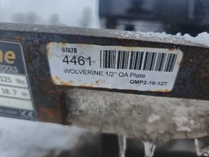 lot 4461 image: Wolverine quick tach weld on plate