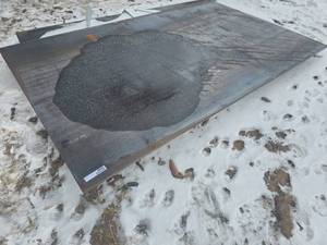 lot 9980 image: 34 Inch Steel Plate, 5x8 (by AGT)