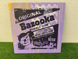 lot 40 image: Bazooka Bubble Gum Artwork on Canvas 21 x 21