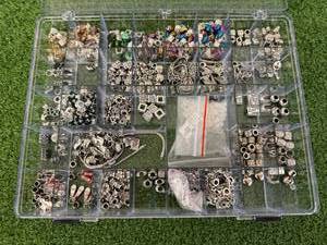 lot 48 image: Jewelry Making Supplies in Organizers