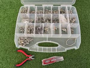 lot 49 image: Jewelry Making Supplies in Organizers