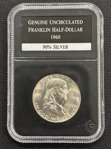 lot 18 image: 1960-D Franklin Half Dollar Uncirculated