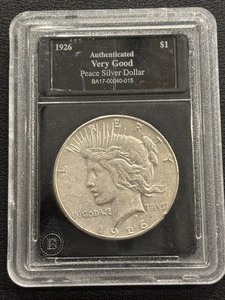 lot 26 image: 1926-S Peace Dollar