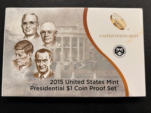 lot 128 image: 2015 Presidential Dollar Proof Set