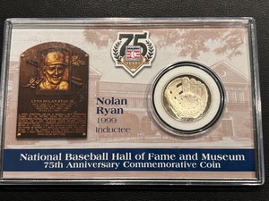 lot 104 image: 2014-S Baseball Half Dollar Proof Nolan Ryan