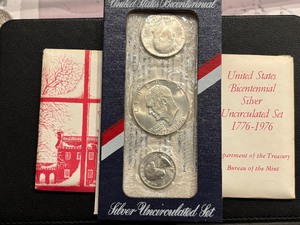 lot 56 image: 1976-S Bicentennial Silver Set Uncirculated