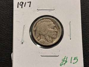lot 74 image: 1917 Buffalo Nickel