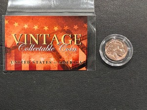 lot 78 image: 1936 Rose Gold Plated Buffalo Nickel