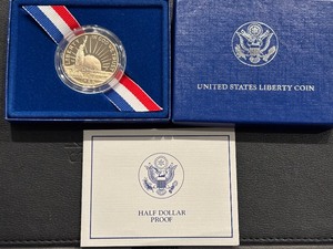 lot 96 image: 1986-S Statue of Liberty Half Dollar Proof