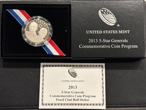 lot 98 image: 2013-S 5 Star Generals Half Dollar Proof