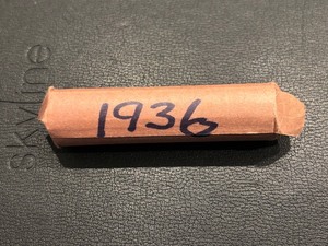 lot 138 image: 1936 Lincoln Cent Roll
