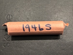 lot 142 image: 1946-S Lincoln Cent Roll