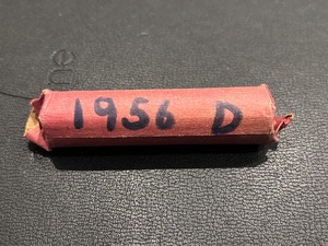 lot 144 image: 1956-D Lincoln Cent Roll