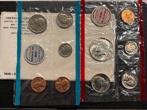 lot 152 image: 1968 P & D Mint Set