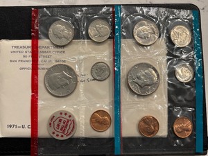 lot 154 image: 1971 P & D Mint Set