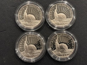 lot 167 image: 1986-S Statue of Liberty Half Dollar Proofs