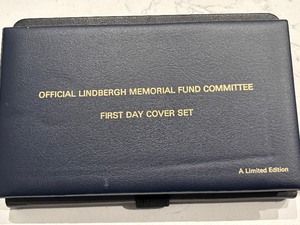 lot 182 image: Lindbergh Memorial Gold Foil Stamps