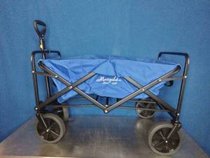 lot 13 image: Marigold Folding Wagon with Telescoping Handle