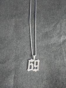 lot 19 image: Jewelry For Iced Rapper TEKASHI 69 Pendant & 30 Box, Cuban, Rope Chain Hip Hop Necklace