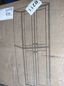 lot 26 image: Ella Rhae 4-door Kitchen Pantry - White