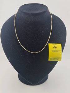 14kt Yellow Gold 18 inch Box Chain